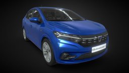Dacia Logan 2021 transportation, cars, renault, romania, automotive, logan, unrealengine, unrealengine4, dacia, vehicle, gameasset, car, gameready