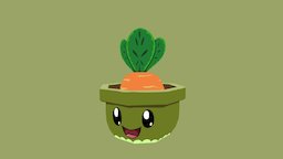 Potted Pal; Carrot plant