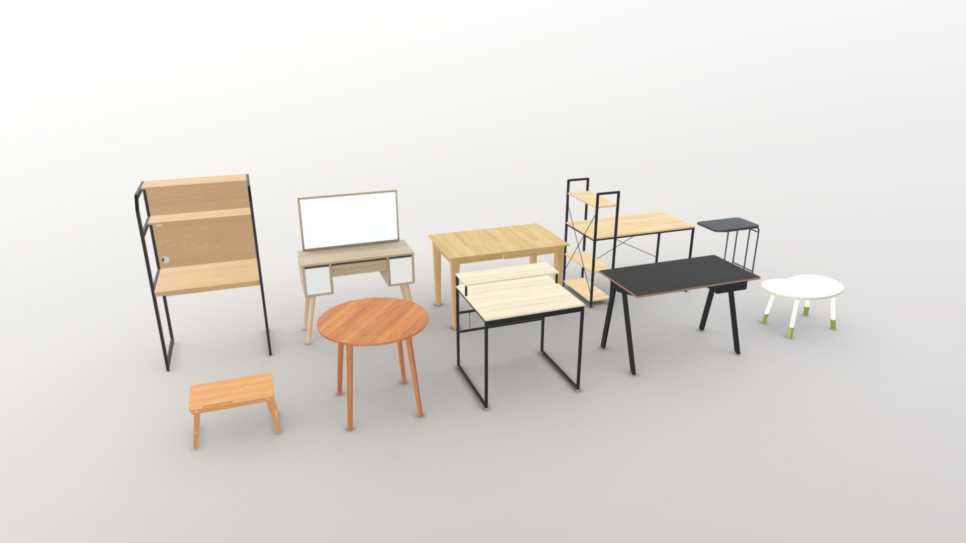 Units: Millimeter

Texture Format: .png .jpg

PBR in Substance Painter available for all software

Usable in AR VR

ue4. ue5. blender. maya. 3d max. unity. c4d.

Formats: .obj .gltf .fbx .blend .glb

Compatible: 2.79 - 3.xx

Our studio accepts to make 3d models according to customers’ requirements..

If you need any models for 3d software such as: 3dsmax, Cinema4D, Blender, Maya, Unreal Engine and Sketchup, please contact us or leave a comment below.

My best collections

Best regards ! - table pack #1 - Buy Royalty Free 3D model by interior model (@interiormodel) 3d model