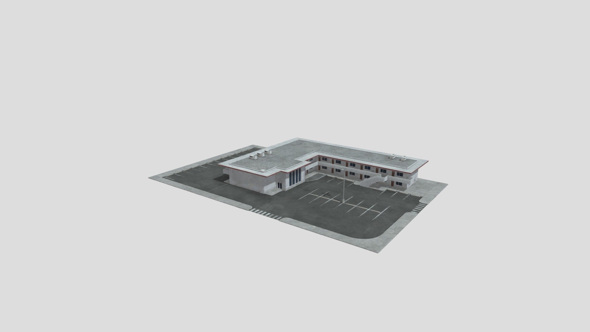 This Retro Motel Scene with 4K Textures is perfect for any motel scenes and is very detailed from all angles. Everything in the above images is included.

The Motel Includes:

Motel Mesh
Parking Lot
Light Pole
-4, 4K Texture sets to texture the scene (Albedo, metallic, Roughness, Normal, Height, Emission)

The Mesh Is UV Unwrapped with vertex colors and can easily be retextured 3d model