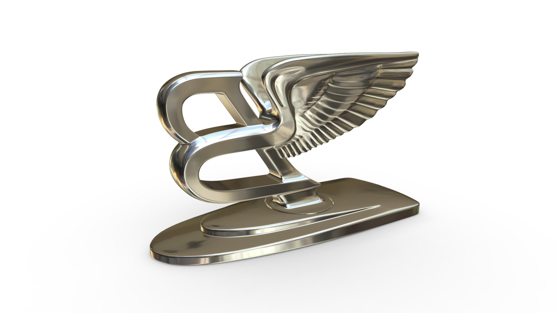 bentley hood ornament - 3D model by PolyArt (@ivan2020) 3d model