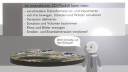 Umsetzung von GIS-Daten (Animation) 3d-modell, gis, vis-all-3d-3d, interaktives, daten, umsetzung, blender3d