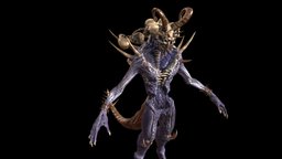 DemonHigh2 Alt armor, ancient, rpg, demon, fighter, unreal, mutant, claws, spawn, butcher, executioner, weapon, character, unity, game, pbr, low, poly, skull, monster, rigged