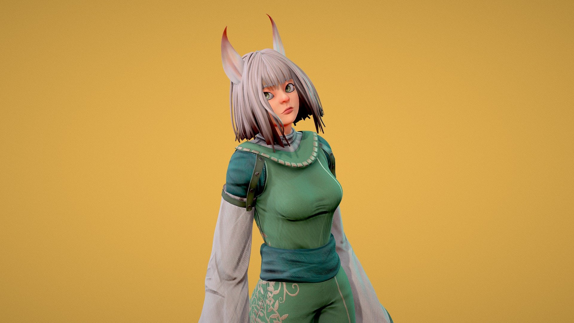 Based on the concept by Obaba_banana, it was such a cool and cute design to work with.

Final render: https://www.artstation.com/artwork/Pero8r
Original concept: https://www.artstation.com/artwork/nE0zY1 - Space Traveller No.1 - 3D model by MrHoggy (@mr_hoggy) 3d model