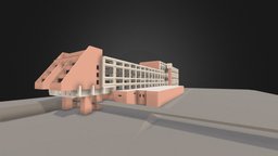 Neobrutalism-styled house-ship brutalism, soviet-architecture, russian-house, house, irkutsk