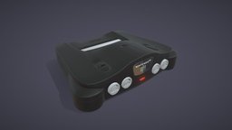 Nintendo 64 Console videogame, retro, console, nintendo, n64, nintendo64, game