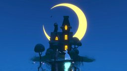 Date night, lowpoly, house, ghost, hauntedhousechallenge