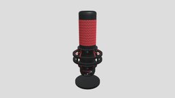 HyperX Gaming Microphone music, blender3d-beginner, gaming-asset, 3d, 3dmodel