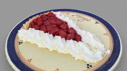 Raspberry pie from Refuge de Miage chalet, pie, raspberry, hut, refuge, metashape, agisoft, miage