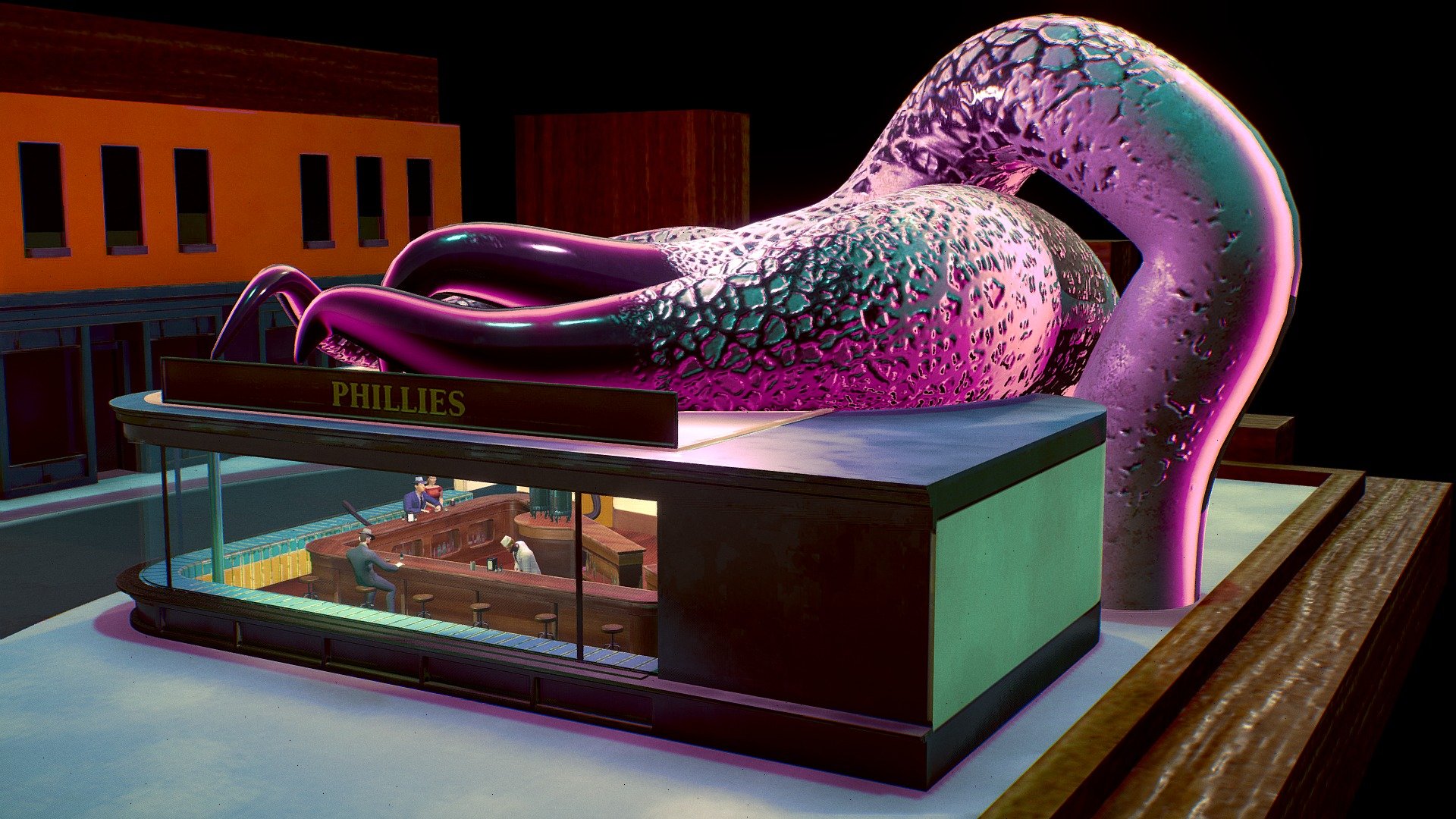 Models made in Autodesk Maya, Materials and Textures in Substance Painter 3d model