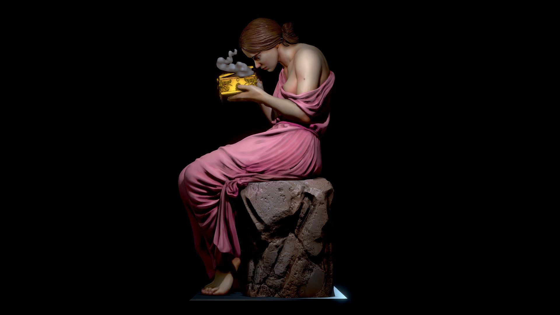 I made a sculpture based on a work called &ldquo;Psiche opening the Golden Box