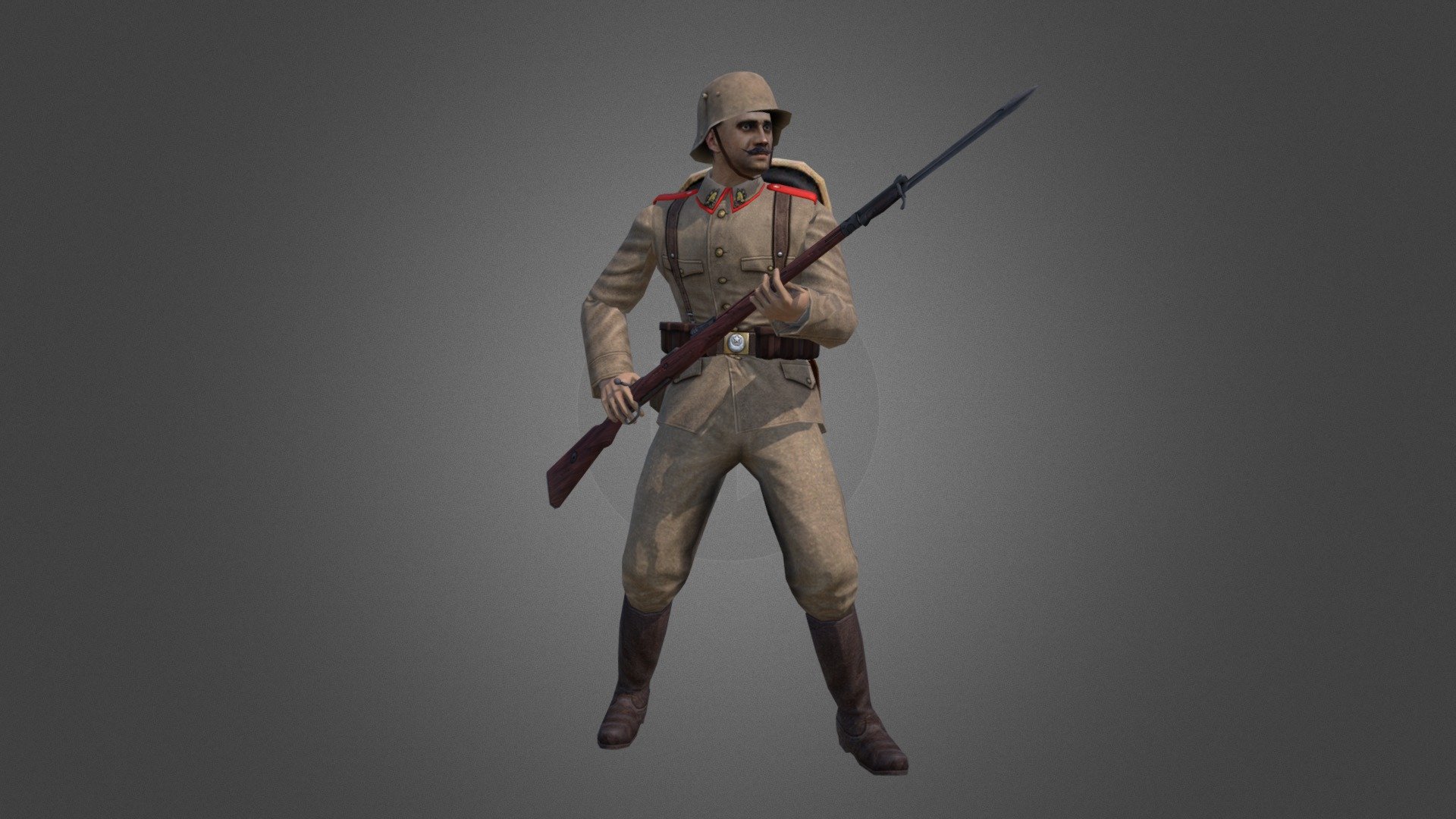 Ottoman Elite - 3D model by b-dizl 3d model