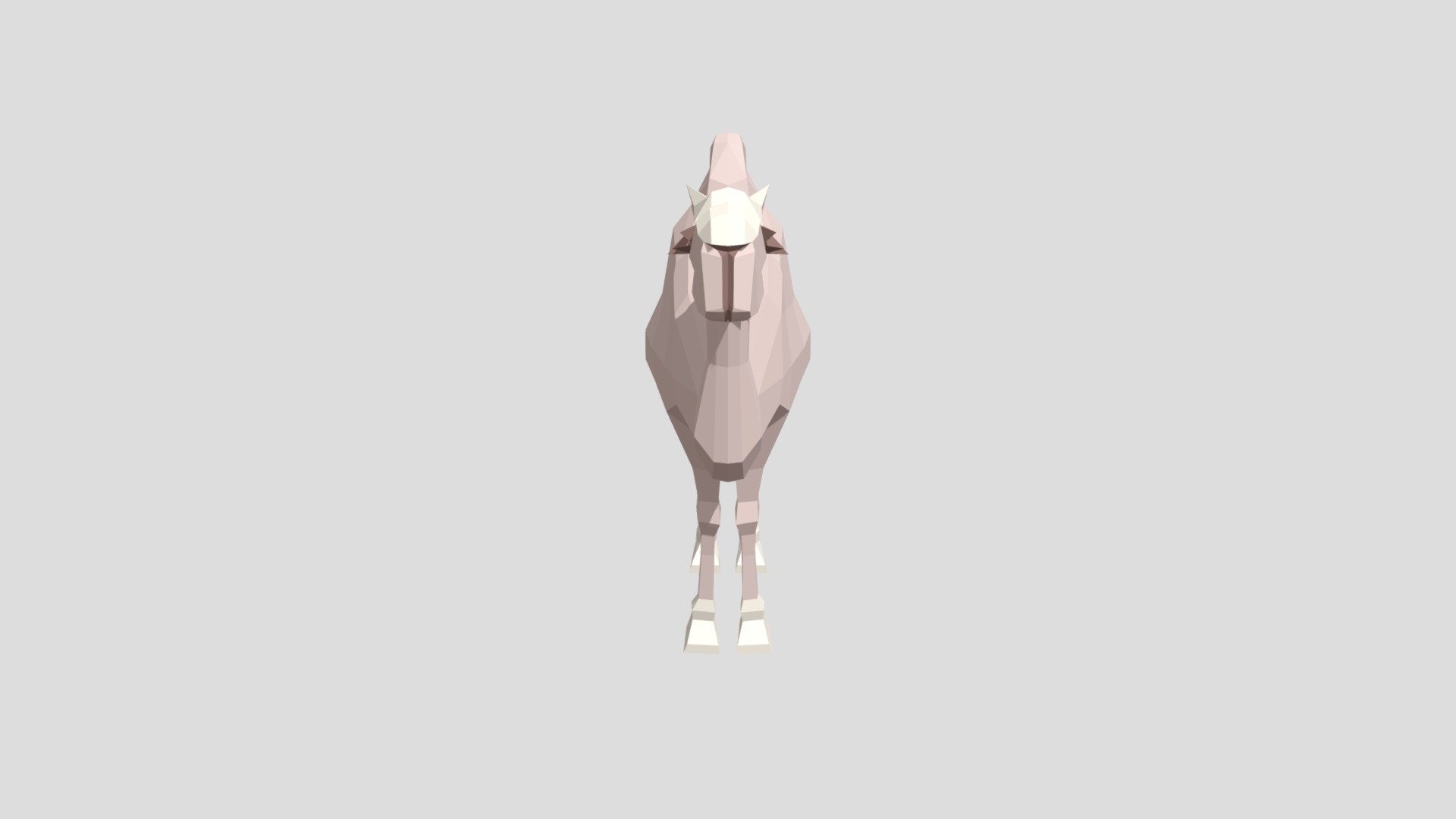 Stylized lowpoly camel model - Camel - 3D model by KaO (@KuAoki) 3d model