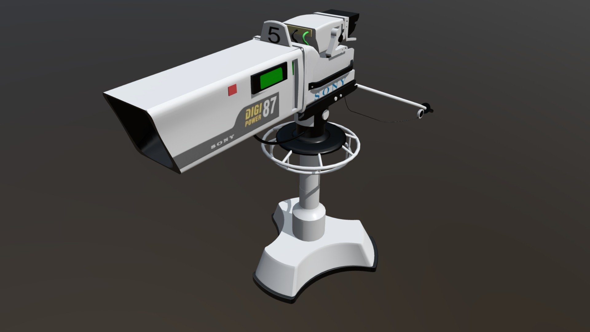 Studio Camera Television - Studio Camera Television - Buy Royalty Free 3D model by Emilio.Gallo 3d model