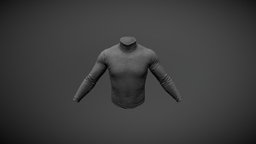 LONG SLEEVED TURTLENECK (BLACK) pubg, playerunknowns-battlegrounds, pubgshowcase, pubg-skins