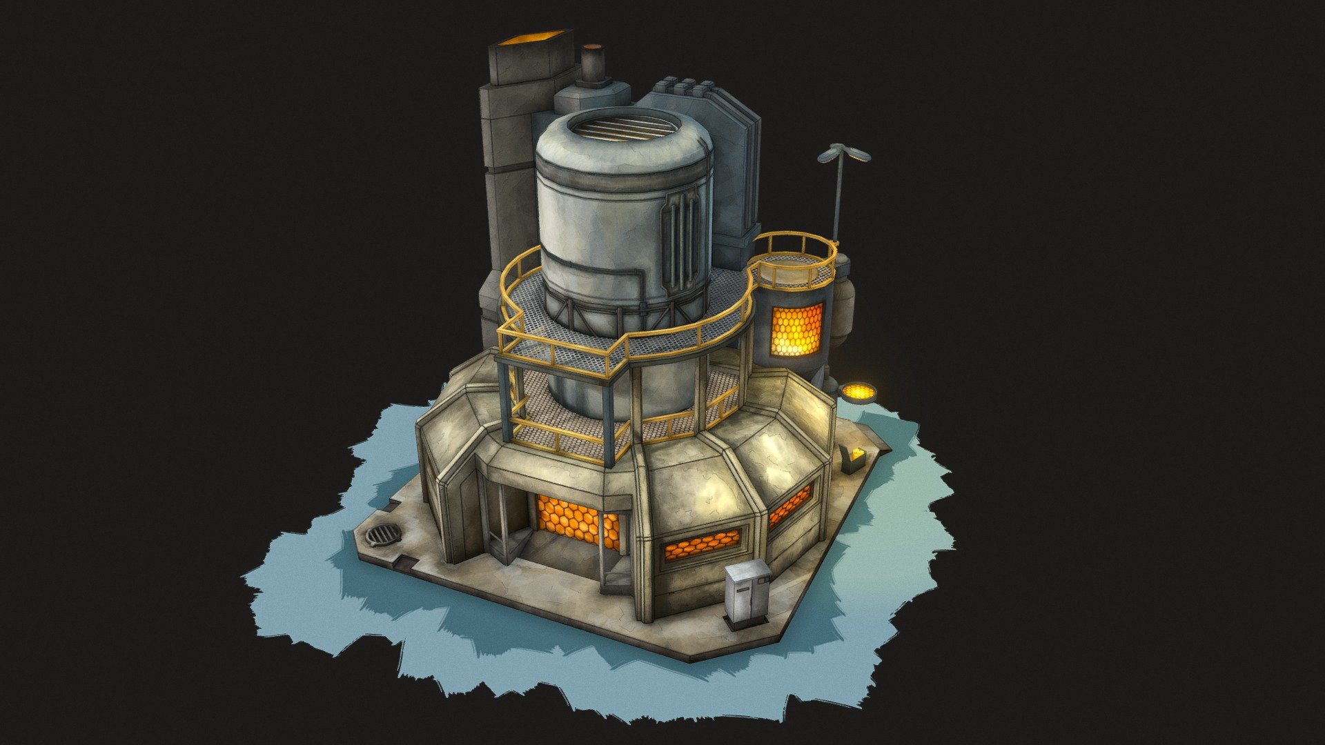 Hi Everybody!    Here is my new project where I try some stylized  handpaint techniques, as a reference I used concept art of Nicholas Lim &ldquo;Colonial Union Props