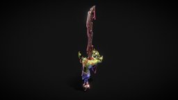 Swordtember 2023 Zombie Sword bone, metal, flesh, sword, hand, zombie, zombiehand, swordtember, swordtember2023