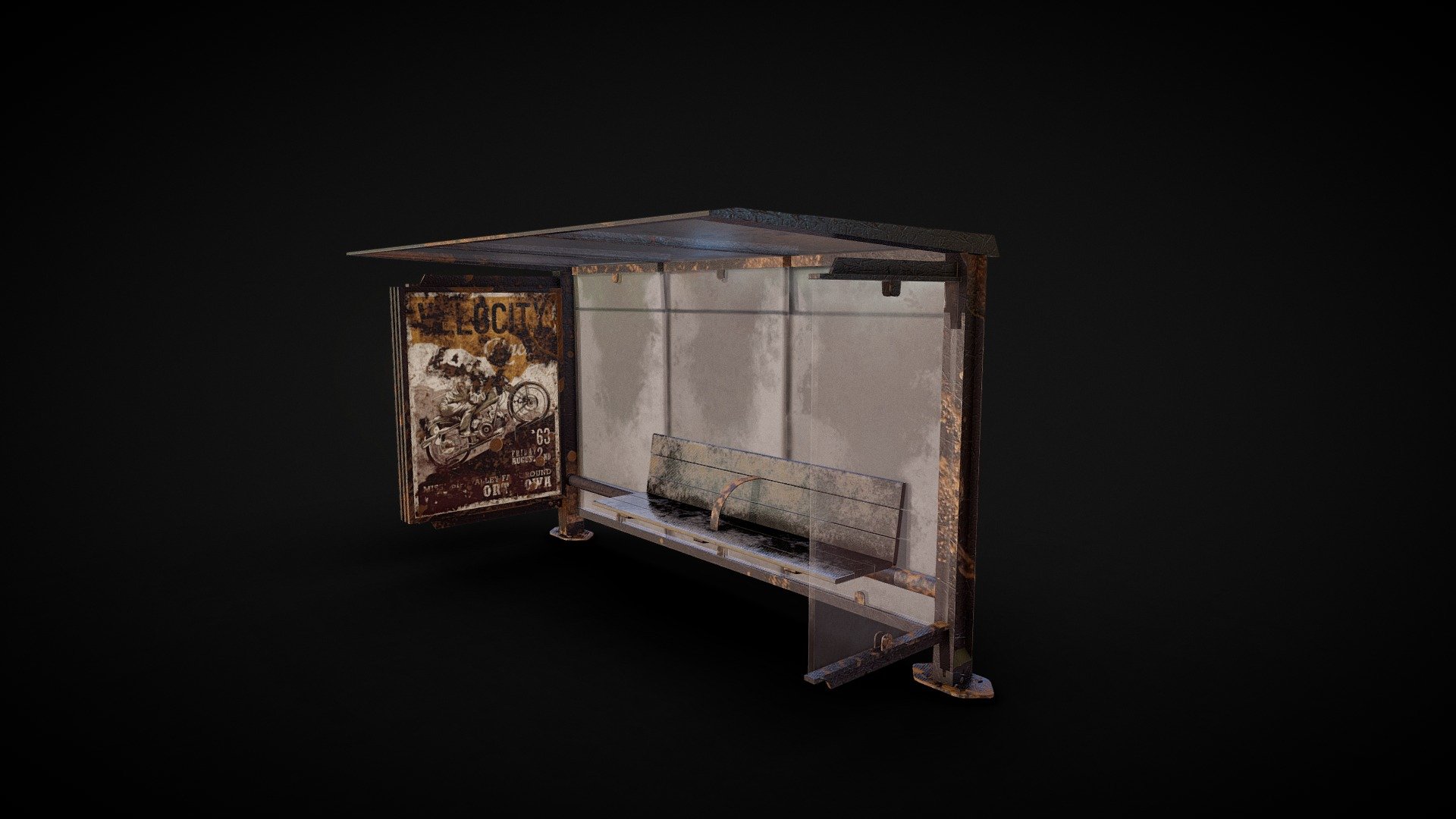 BUS STAND - 3D model by Amit Bhandari (@amitbhandari101) 3d model