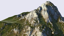 Grass mountain (World Machine) landscape, grass, mountain, worldmachine, nature, gameready, environment
