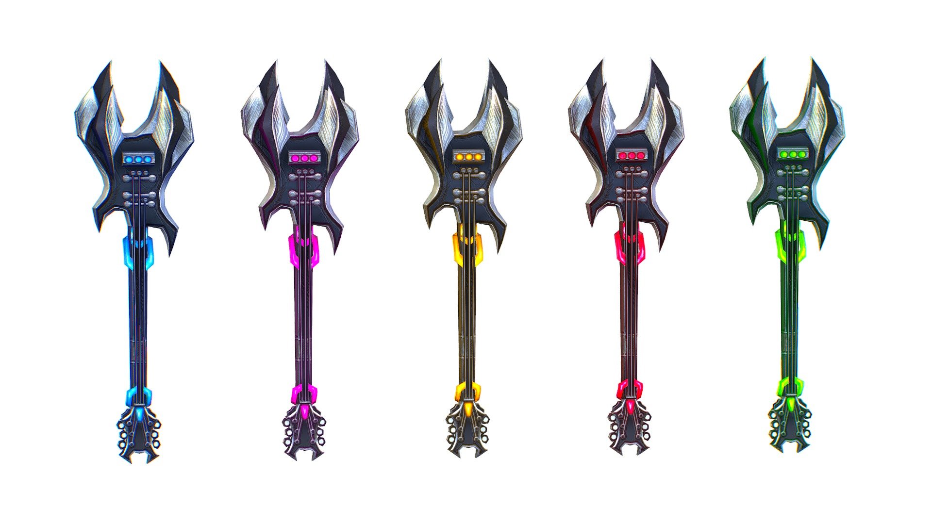 a set of cutting weapons  - 3dsMax /  PSD  and Concept File included - a set of cutting weapons - Buy Royalty Free 3D model by Oleg Shuldiakov (@olegshuldiakov) 3d model