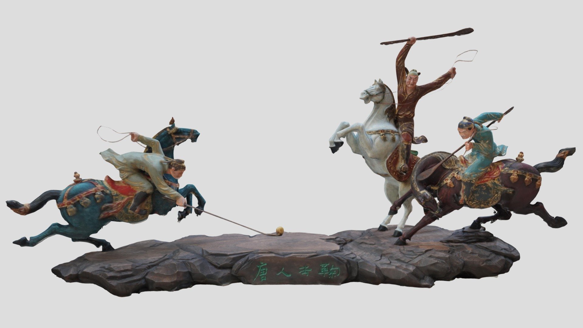 handmade artifact - Antique Wood Carving - Chinese Kickball - Buy Royalty Free 3D model by YiShuShouZuo 3d model