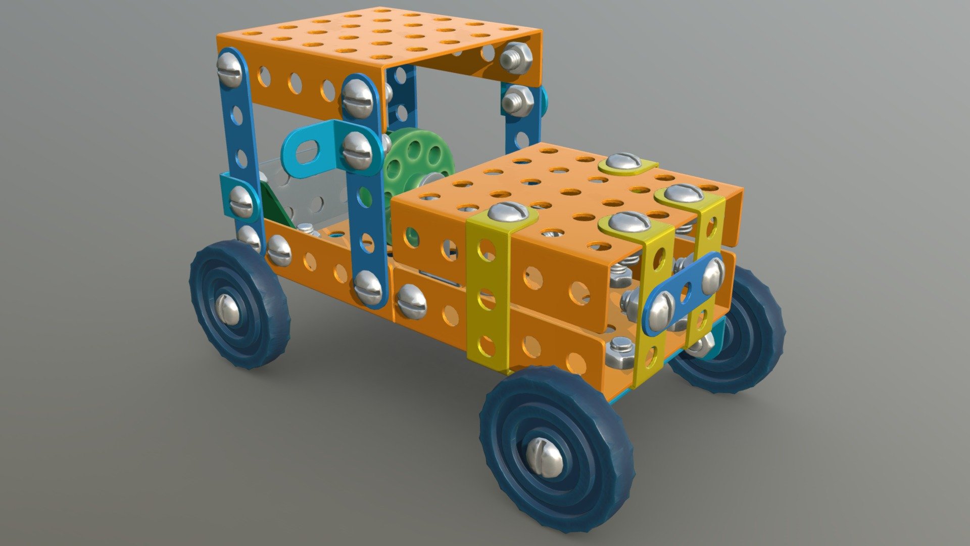 Kids Constructor Model 1 - Constructor Set 1 Model 1 - 3D model by HumanPlanetStudio 3d model
