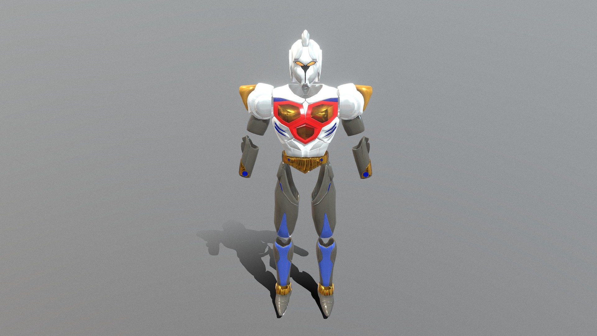Shirogane From Justiriser Series 3d model