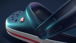 Crocs Shoe fashion, shoes, crocs, substancepainter, zbrush, cinema4d, free, blue, navy
