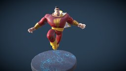 Shazam_Pose hero, superhero, dc, shazam, cartoon