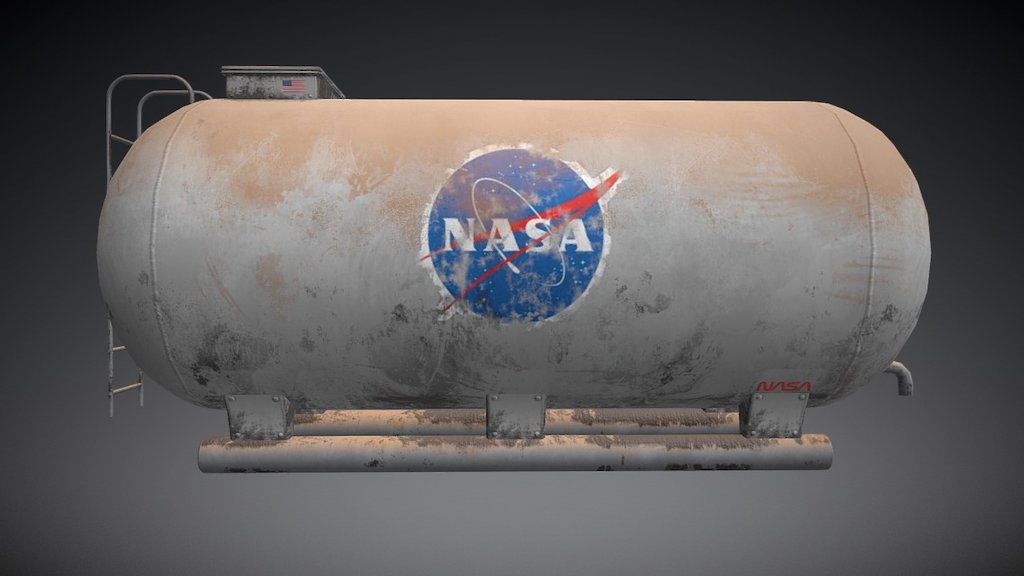 Game asset for project Colony - Nasa Themed Water Tank - 3D model by Trynn 3d model