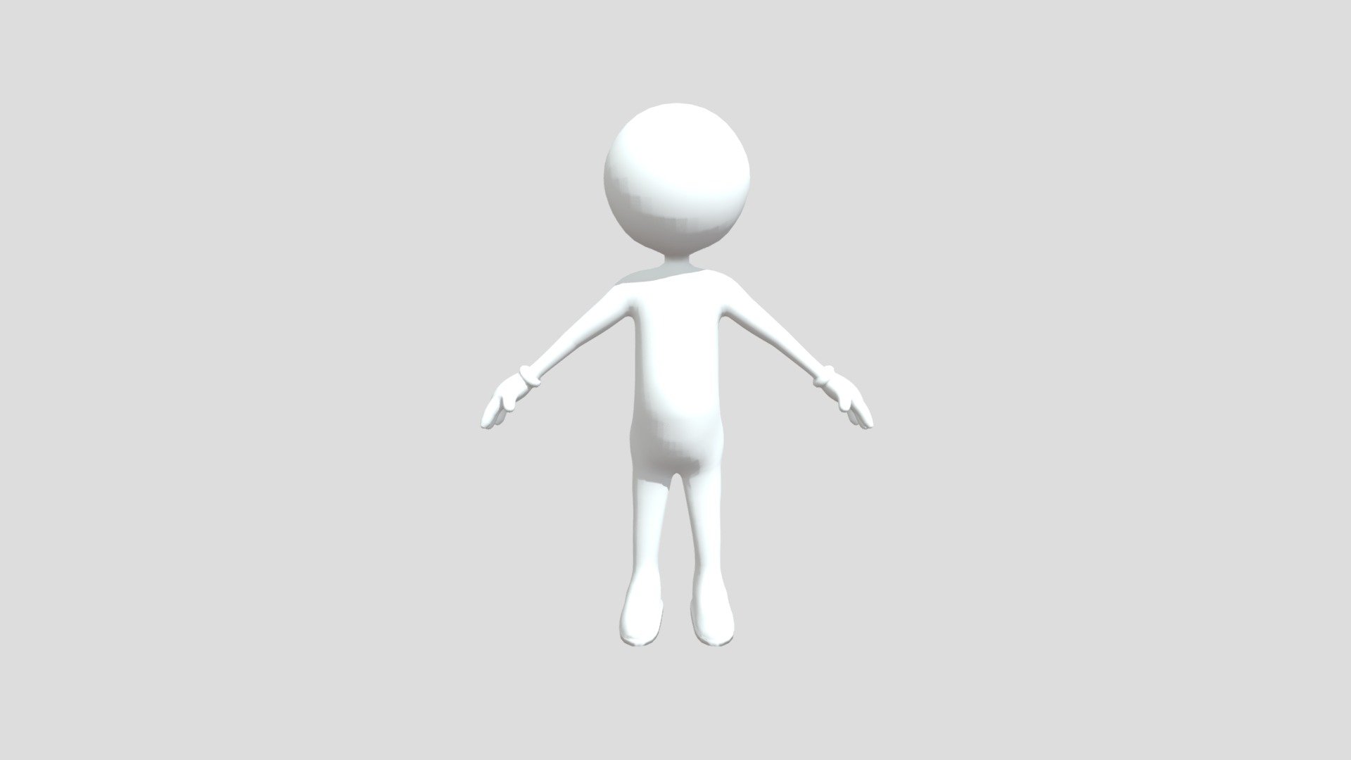 Hello! Thank you for watching my Stickman character model. Model rigged with Advanced Skeleton rigging system. This model of stickman and it can be used in games, animation, advertisment creation, presentations and etc.

Made in Maya 2018. Contains UV and Rig, so you can focus on creating fantastic scenes with this character. UV made with overlapping. Rig made with Advanced Skeleton rigging system. FBX - file contains skinned mesh and skeleton. .blend - file contains skinned mesh and skeleton.

You can find other models by cheking my profile. If you have any questions about this model or you need any custom models feel free to ask me in personal message! - Stickman man Low-poly 3D model - 3D model by romanlebedeff 3d model