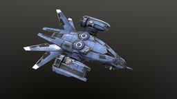 Bomb Carrier Ship Lowpoly bomber, carriership, ship