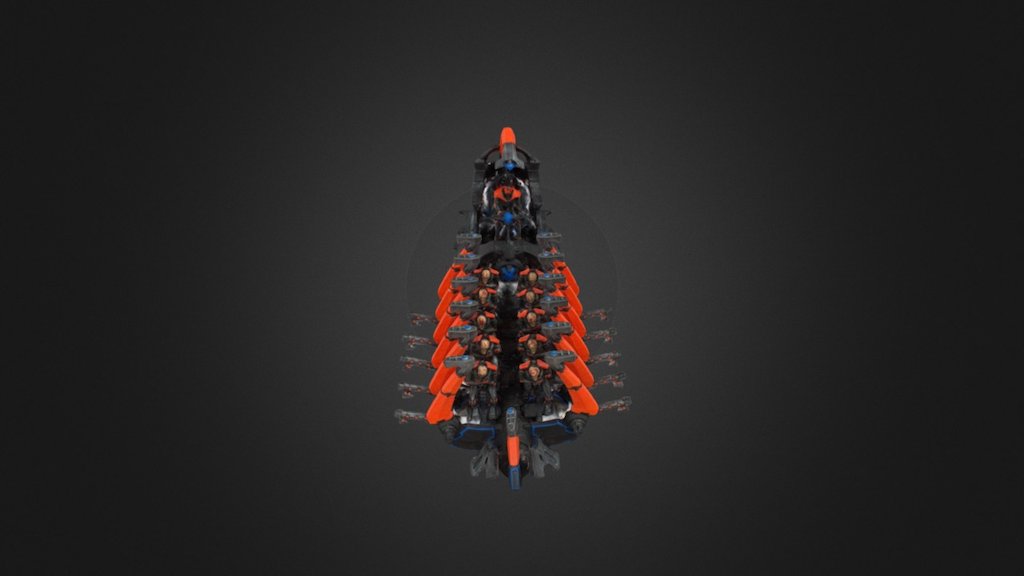 Photogrammetric model of a Necron Ghost Ark model. More information to come here 3d model