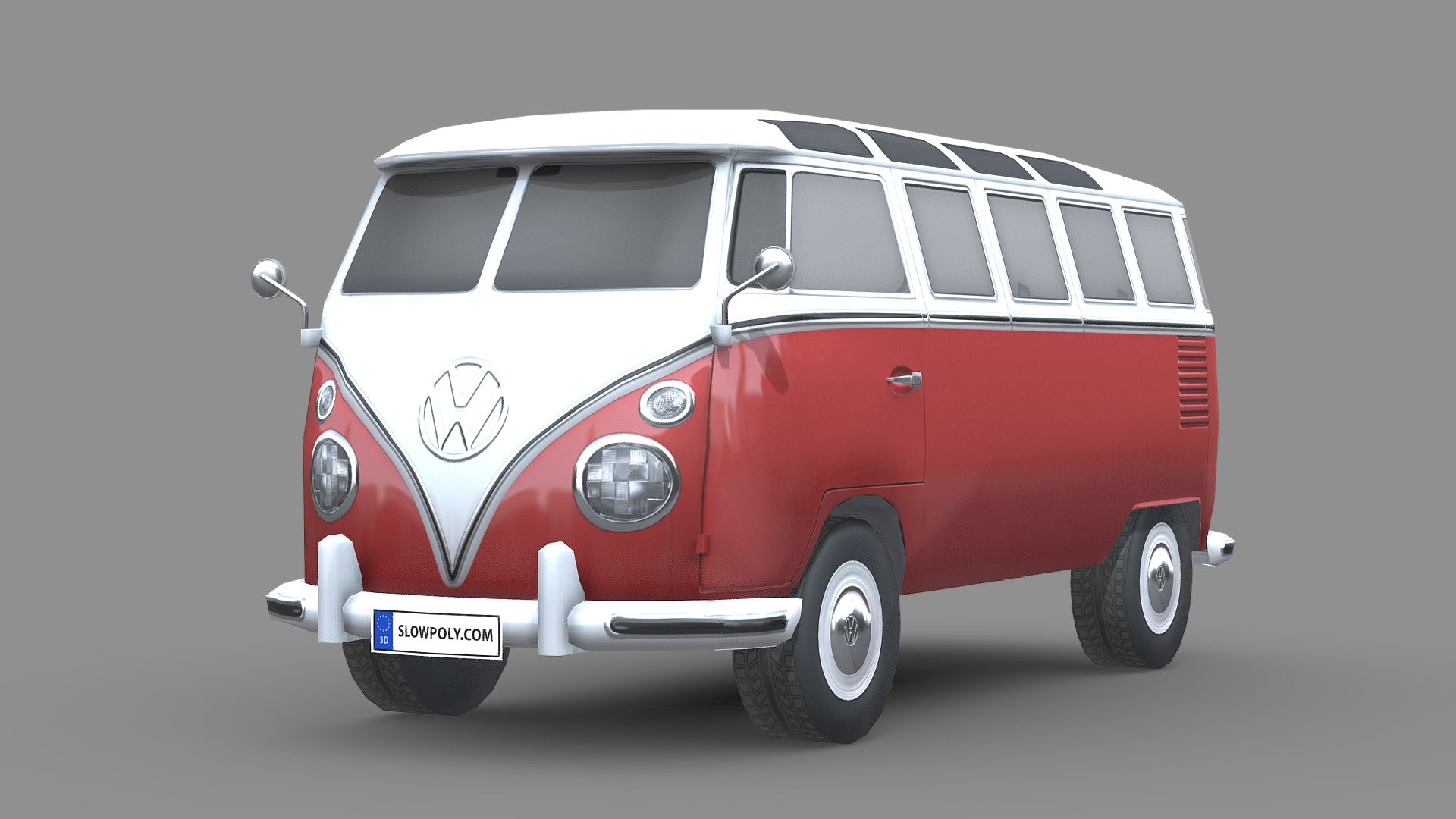 Low poly car with nice geometry and surface flow, realistic looking with high-quality textures.

Buckle up and join the ride with our incredible 3D model car! With few polygons, it’s light, flexible, and realistic. High-quality textures bring it to life. Effortlessly integrate it into any project and let your creativity soar. Get ready for a thrilling journey!

If you love this 3d model and curious about how it’s done, visit our tutorial here: 
https://www.slowpoly.com/l/course unlock the technique, tool and trick to crafting this detailed-looking low poly car now! - VW Transporter 1950 - Buy Royalty Free 3D model by slowpoly 3d model