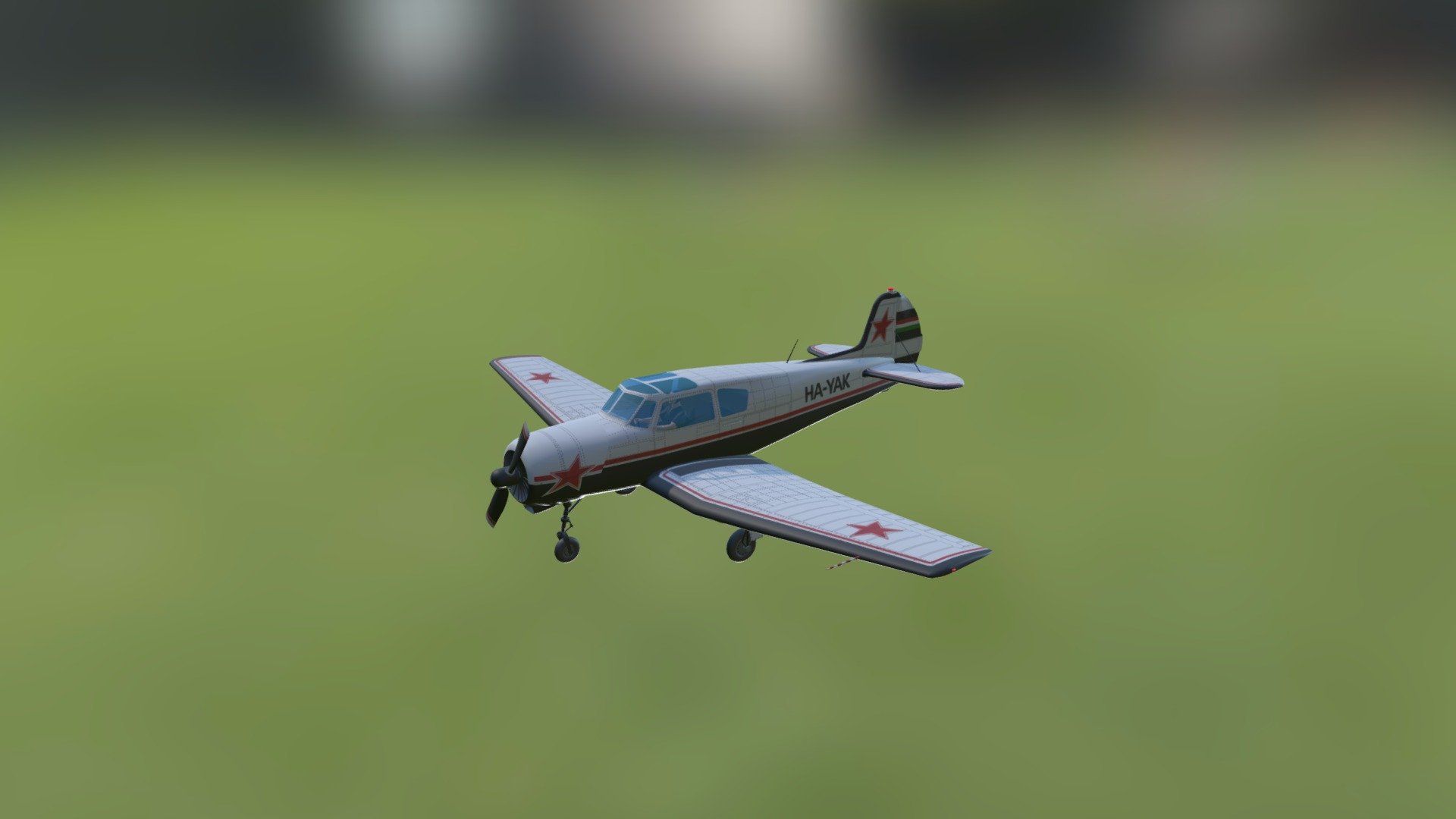 The Yakovlev Yak-18 (Russian: Яковлев Як-18; NATO reporting name Max) was a Soviet tandem two-seat military primary trainer aircraft. Originally powered by one 119 kW (160 hp) Shvetsov M-11FR-1 radial piston engine, it entered service in 1946. It is also produced in China as the Nanchang CJ-5.
Wikipedia - Yak18 - Download Free 3D model by manilov.ap 3d model