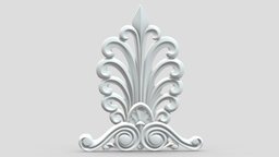 Classic Pattern 02 kit, room, exterior, element, ceiling, architectural, ornament, molding, cornice, classic, medallion, gothic, bash, decor, corbel, details, rosette, classical, kitbash, finishes, pilaster, cartouche, acanthus, 3d, design, house, home, decoration, interior, temple
