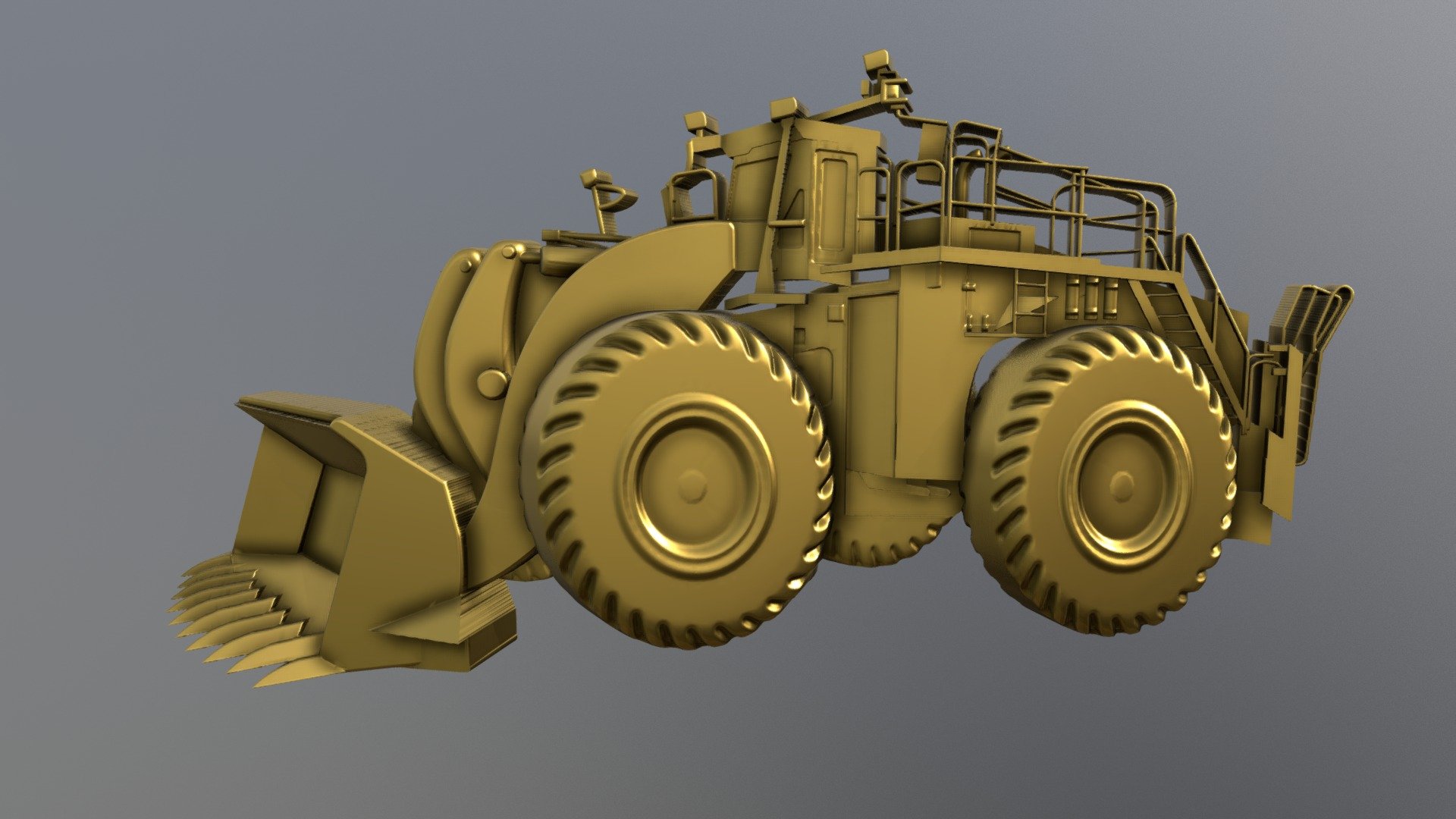 Construction equipment BAS Relief suitible for 3D printing or CNC machining 3d model