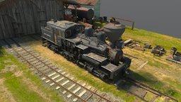 Mayo Lumber Company No. 3 train, shay, realitycapture, photogrammetry