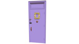 Friends Door classic, friends, apartment-door, house, cinema4d, door