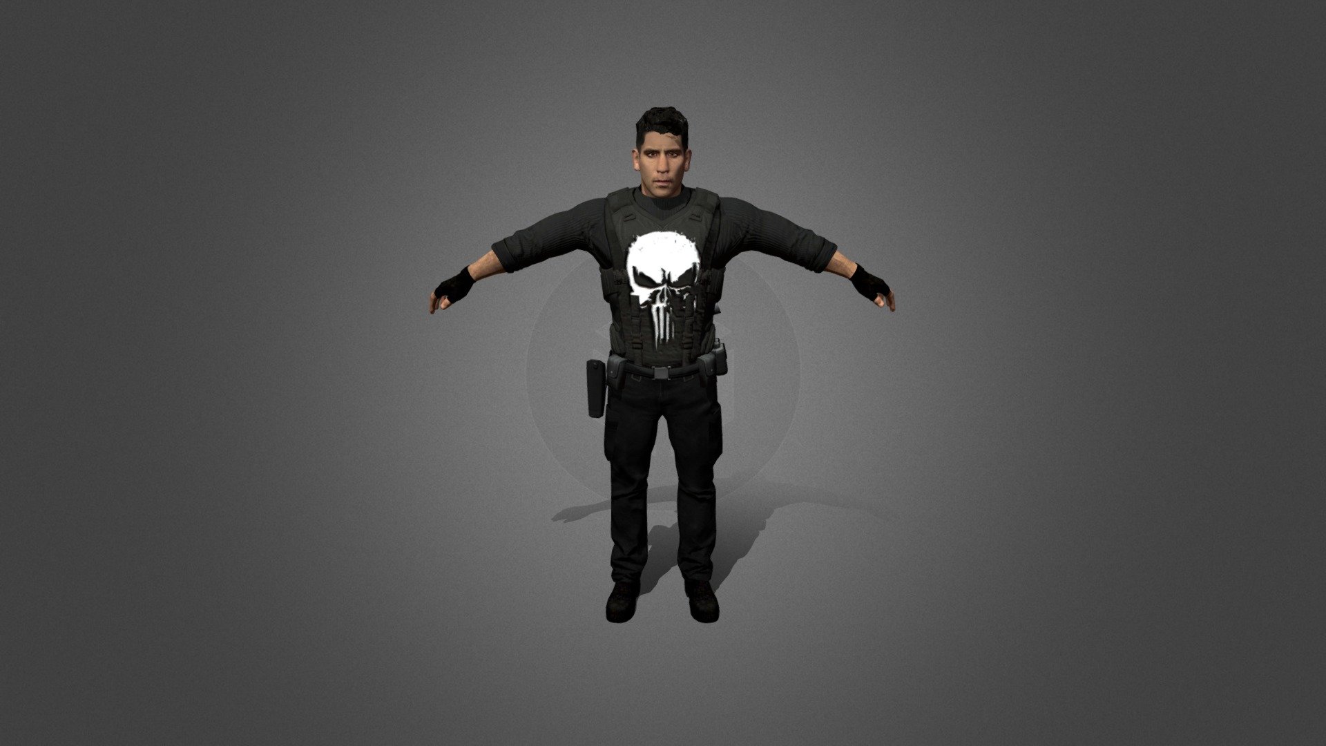 The Punisher (Netflix Version) - The Punisher (Vest-Version) - Download Free 3D model by floh 3d model