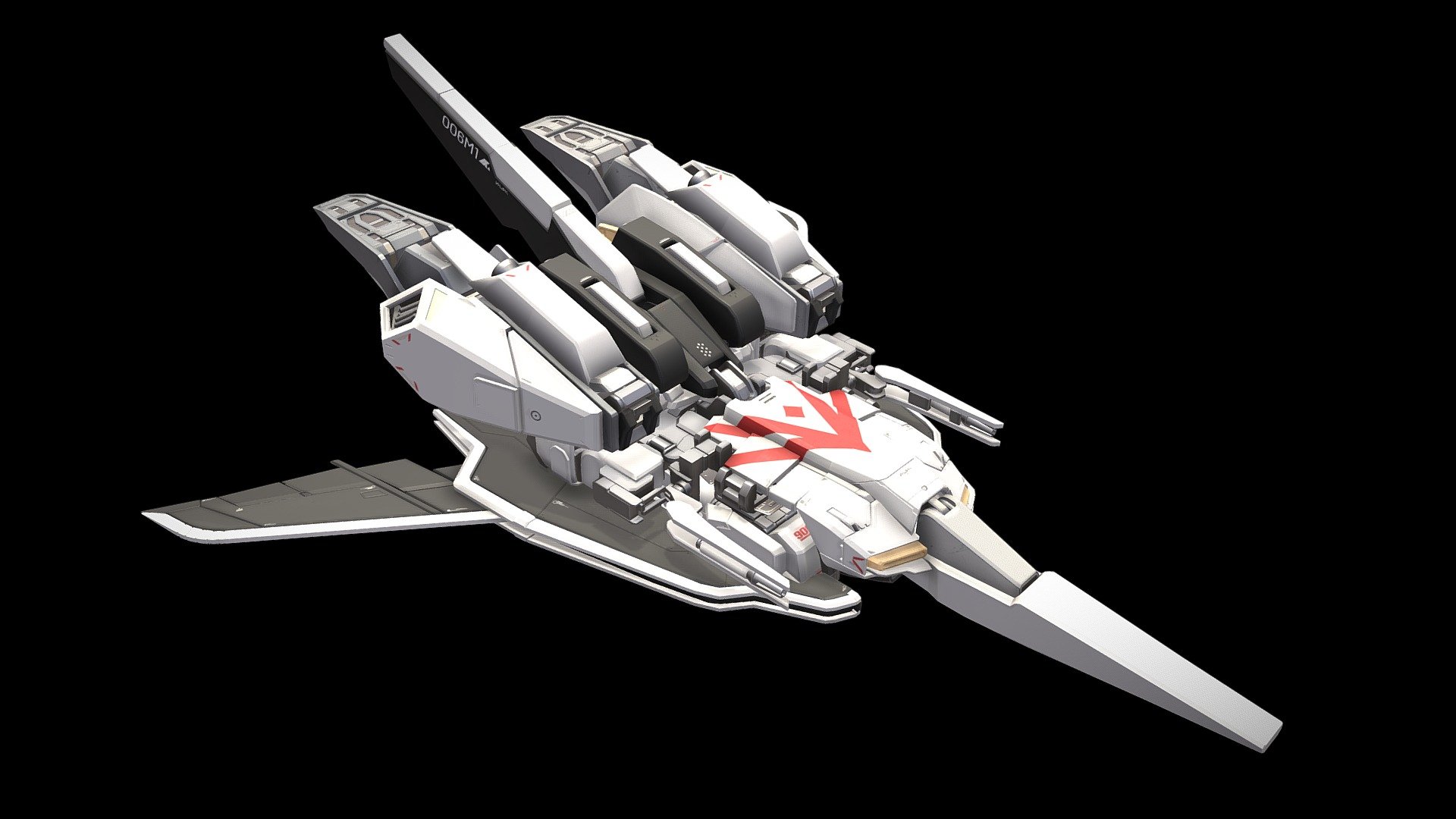 Renders of this model can be found on my ArtStation.

This project was modeled in Blender 2.9x and textured with Substance Painter. Creating the armature while I was in the block-out phase of 3D modeling really helped me get the transformation correct. Zeta Gundam combines my love for mechs and aircraft into one. I created this incorporating all of my favorite features from the countless variants of Z Gundam. Its transformation is mostly based on the 2.0 version of the Master Grade Zeta Gundam model kit 3d model