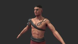 Stylized Warrior warrior, guerrero, personaje, humano, stylized, human, male