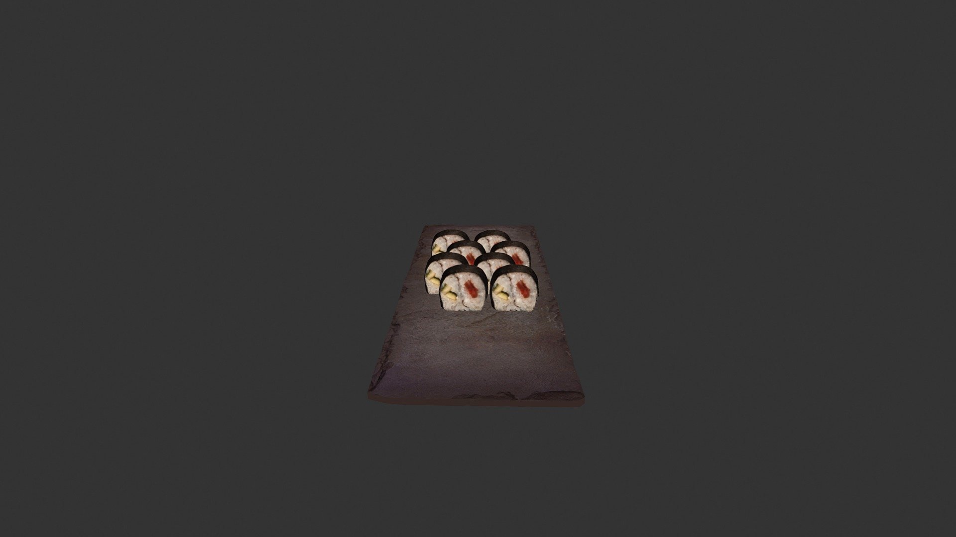 Roll Yin Yang (Рол Інь-Янь) - 3D model by alex.alexandrov.a 3d model