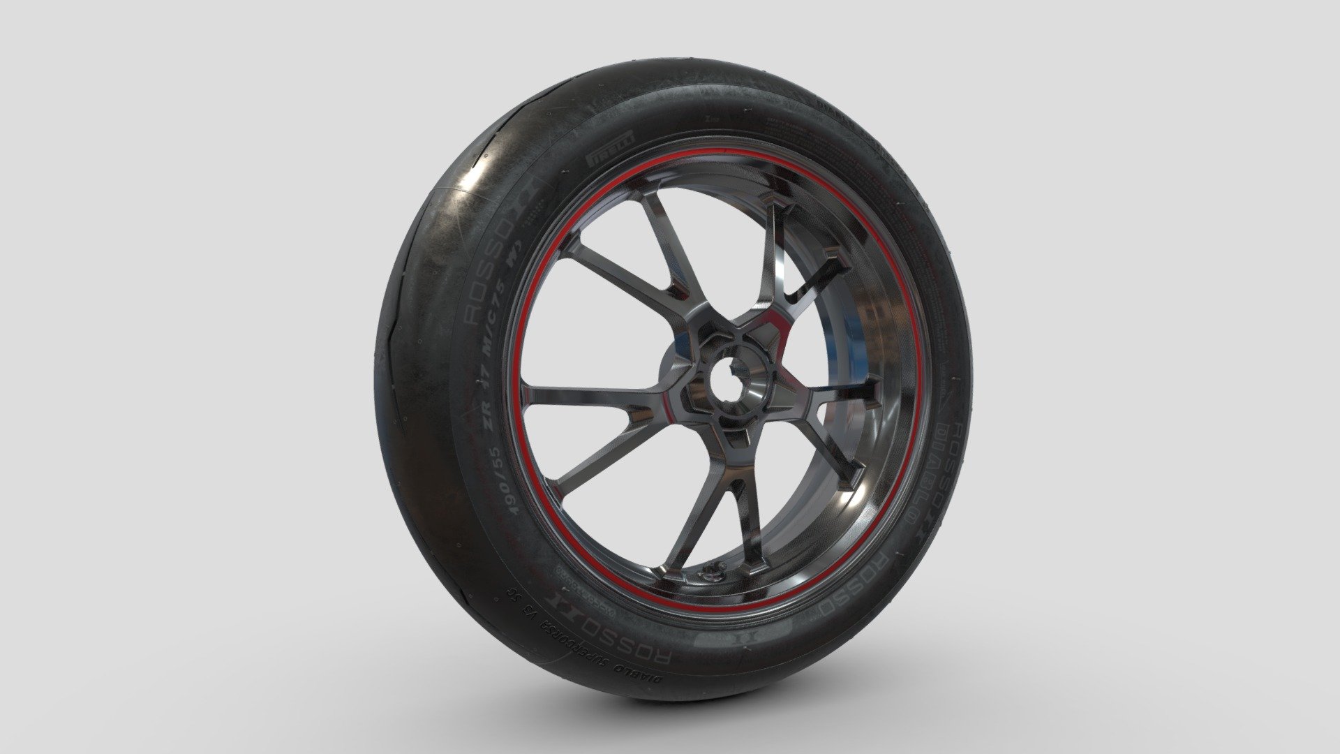Hello and thank you for viewing my Sketchfab tyre models that I have produced for the Street Triple. Modelled in Maya and rendered in V-Ray, you can find more examples of my work over on Behance.

In terms of the materials, I have chosen to embed what would be the displacement maps for the sidewalls onto the textures; due to issues I was running into with Sketchfab. All of these textures had to be remade for Sketchfab, due to the complexity of how I have them set up within Maya for my 3D Renderings.

If you have any questions about me or my work, then please feel free to drop me a message over on LinkedIn or Behance.

https://www.behance.net/jamesmarro

https://www.linkedin.com/in/jamesmarro/

Many thanks, James 3d model