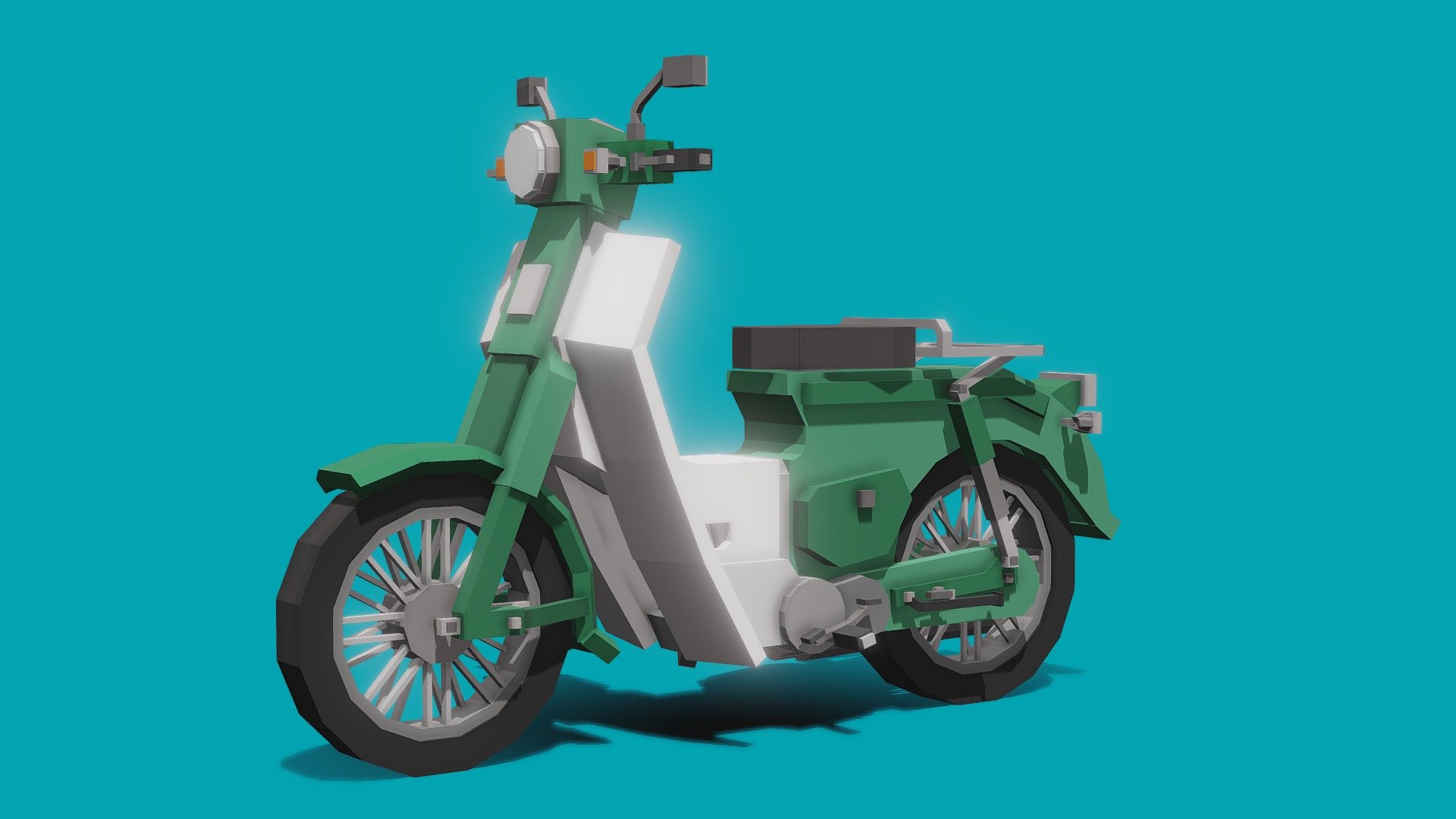 Honda C70 Cub - Minecraft - 3D model by SpiicyMiata_ 3d model