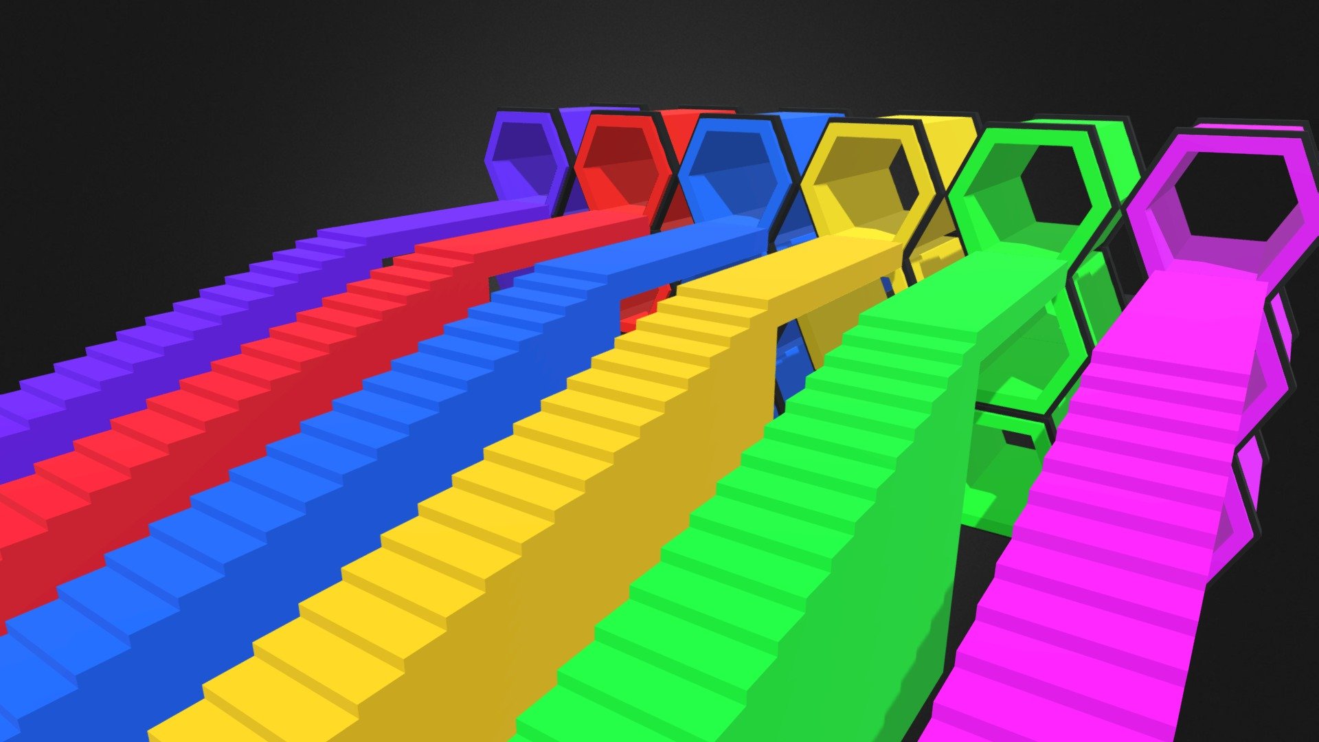 contact for purchase +923149343181 WhatsApp - Hexa pro Vehicle  Garage & Slide with Stairs - 3D model by saqlain (@mirzabaig4445) 3d model