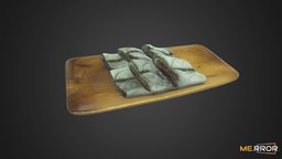 [Game-Ready] Korea RIce Cake Jeolpyeon 2 food, ar, photogrametry, fbx, realistic, traditional, dessert, realism, korean, 3dscaning, tradition, ricecake, foodscan, koreanfood, realitycapture, 3dscan, 3dmodel, asian-food, jeolpyeon, noai