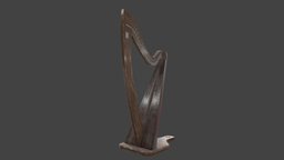 Harp harp, substancepainter, maya, unity, unity3d, photoshop