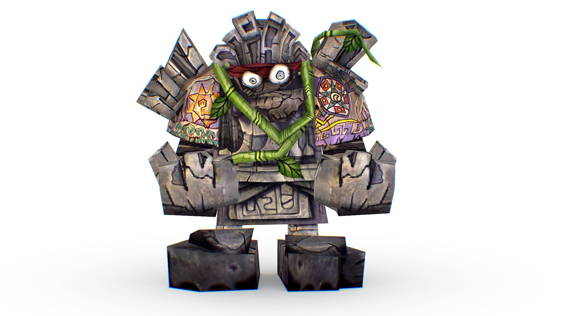 Low Poly Cartoon Creature  Golem - Low Poly Cartoon Creature  Golem - Buy Royalty Free 3D model by Oleg Shuldiakov (@olegshuldiakov) 3d model