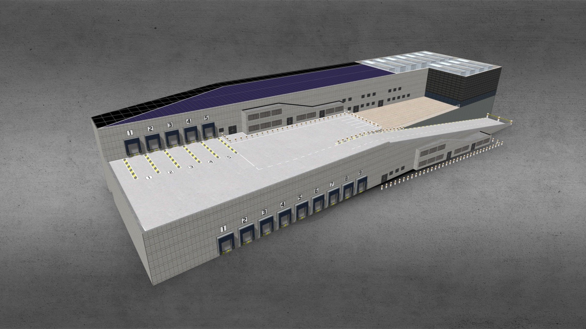 Warehouse (CMA-CGM) Marseille

Extract from the complex &ldquo;CMA-CGM